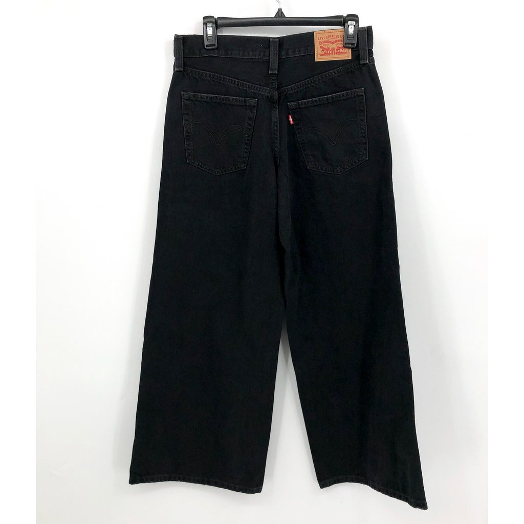LEVI'S Womens '94 Baggy Wide Leg Jeans 28x31 US 6 Over Exposure Black NWT