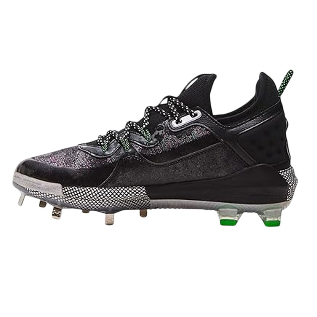 Under Armour Mens Harper 8 Low ST Metal Baseball Cleats US 6.5 Black Green NWOB