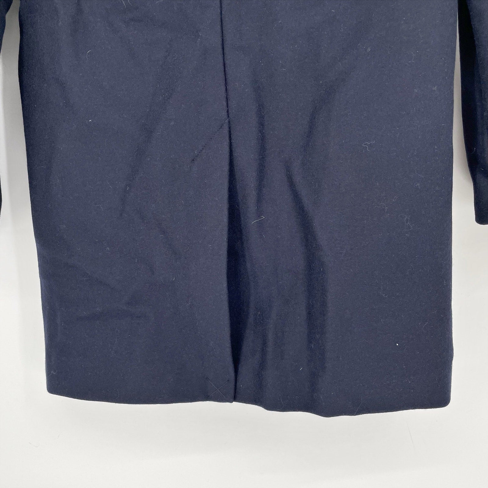 Everlane Mens The ReWool Overcoat Size Small Navy Blue Wool Blend NWT $298
