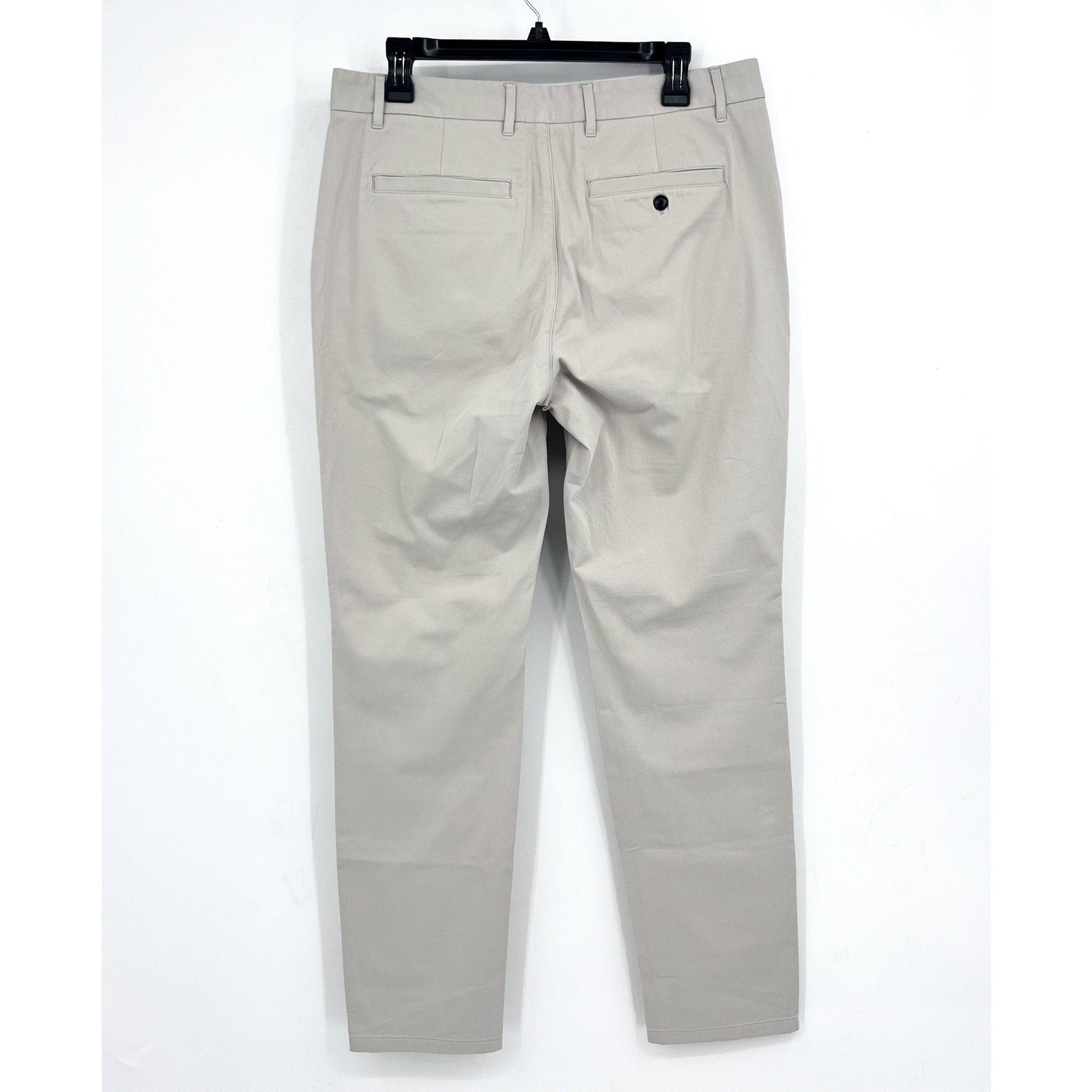EVERLANE Men's Uniform Performance Chinos 33x32 Stone Gray Slim Fit Pants NWT