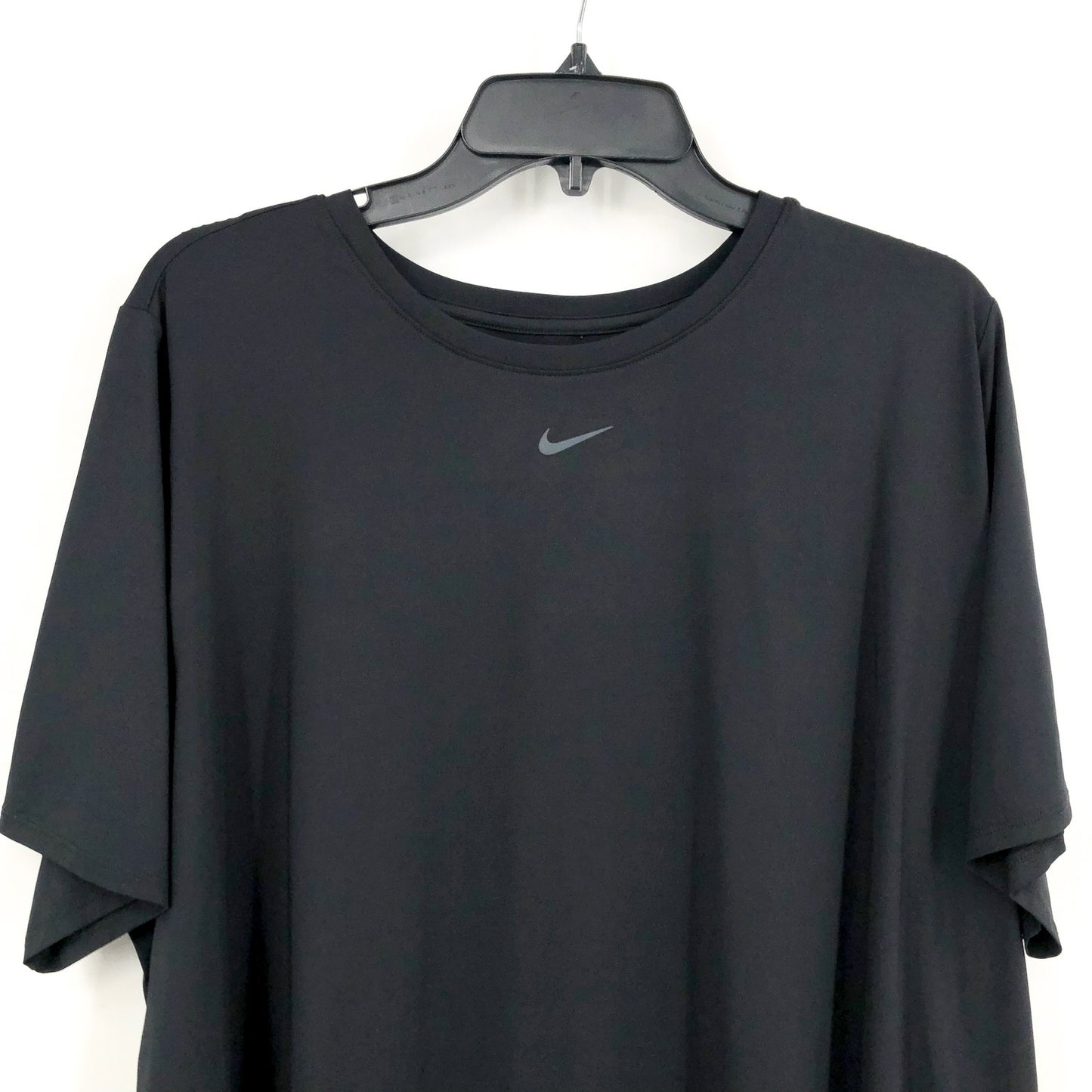NIKE Womens One Classic Dri-FIT Short-Sleeve Tshirt 3X Black Crewneck Top NWT