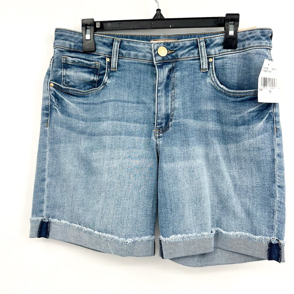 KUT FROM THE KLOTH Women's Catherine Boyfriend Denim Shorts Size 10 Blue NWT