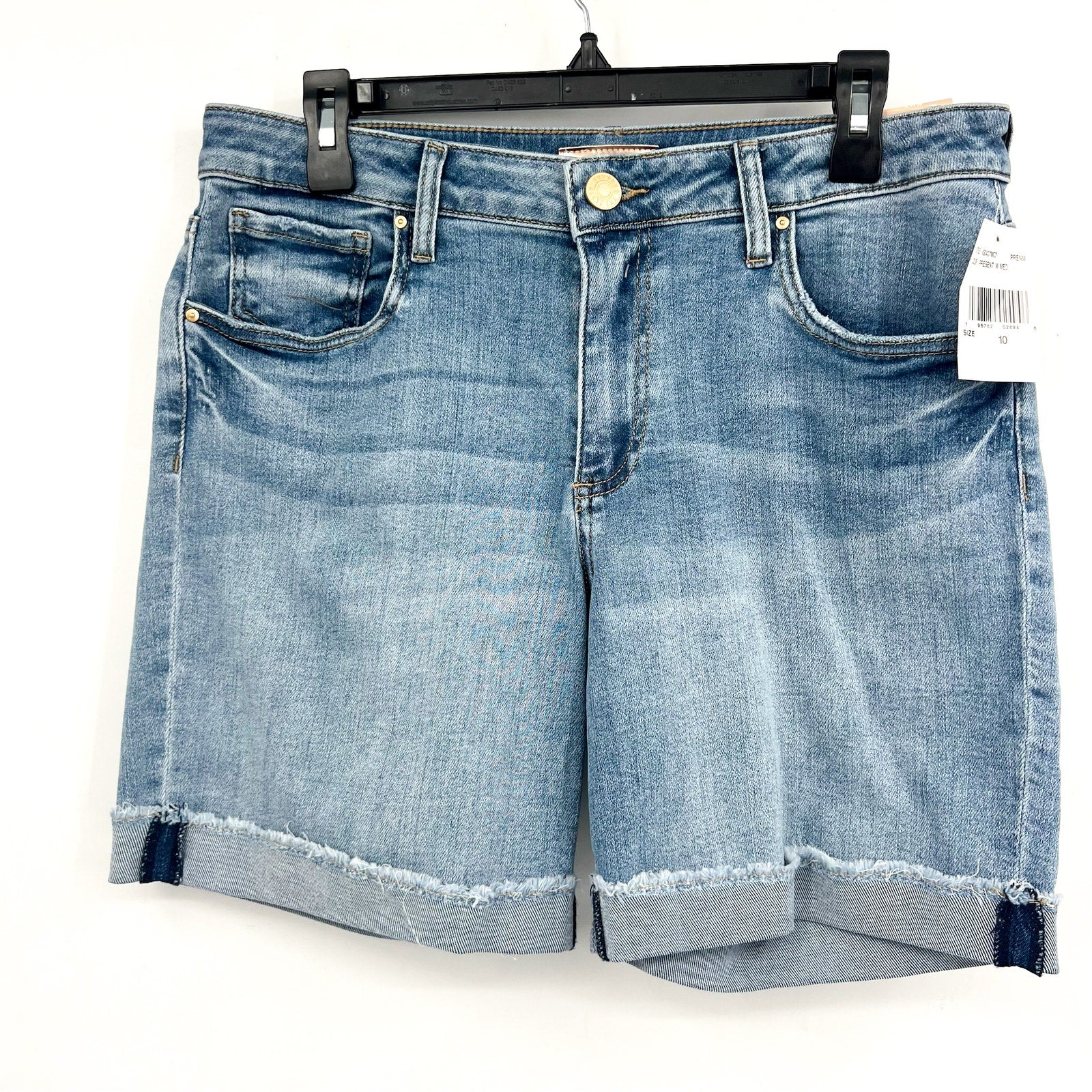KUT FROM THE KLOTH Women's Catherine Boyfriend Denim Shorts Size 10 Blue NWT