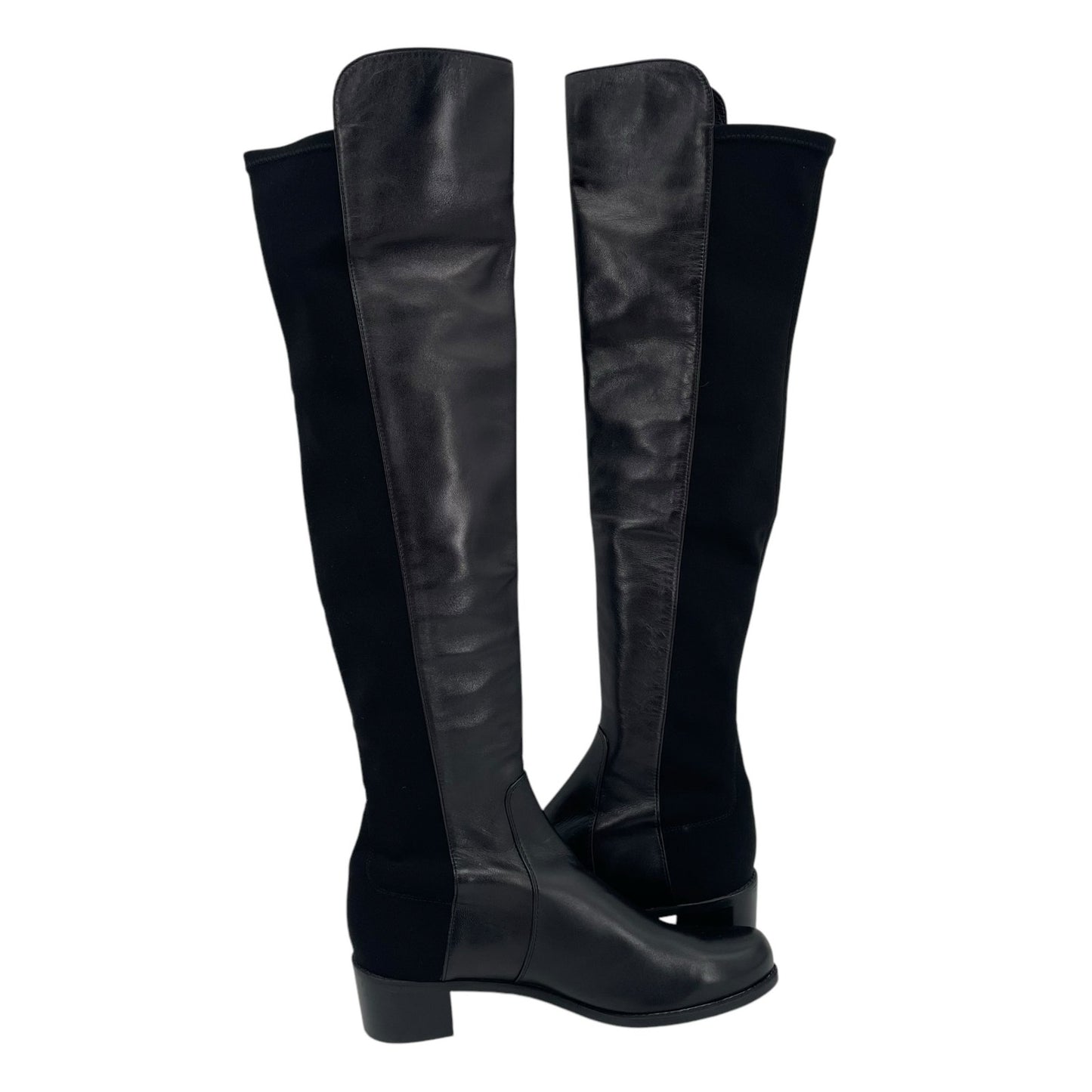 Stuart Weitzman Womens Reserve Over the Knee Boots US 9 M Black Suede NWOB