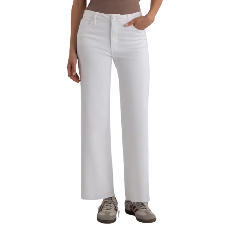 KUT FROM THE KLOTH Meg Wide Leg Jeans Size 4 Optic White High-Rise Fab AB NWT