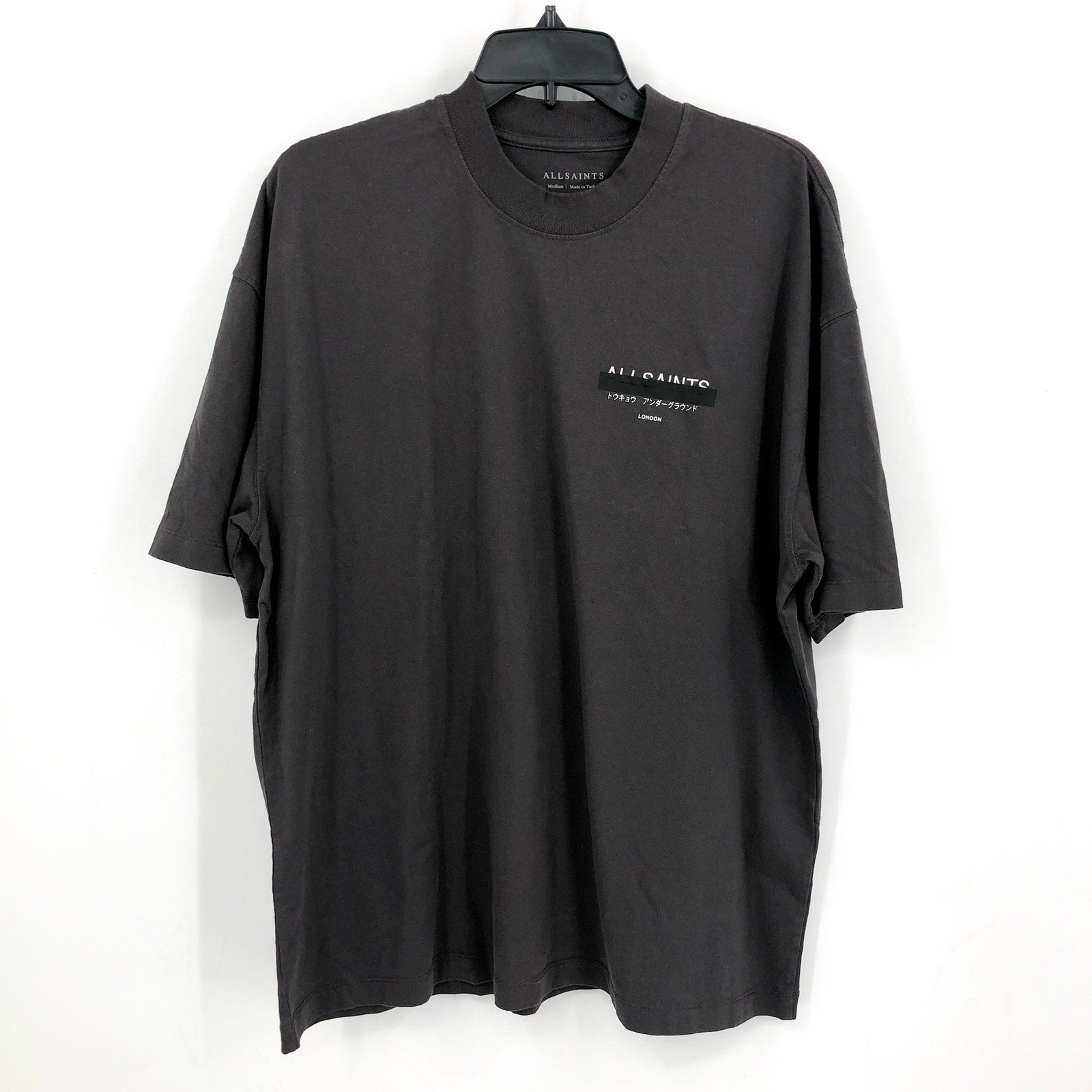 ALLSIANTS Men's Laser Crew T-Shirt Medium Skyline Grey Short Sleeve NWT
