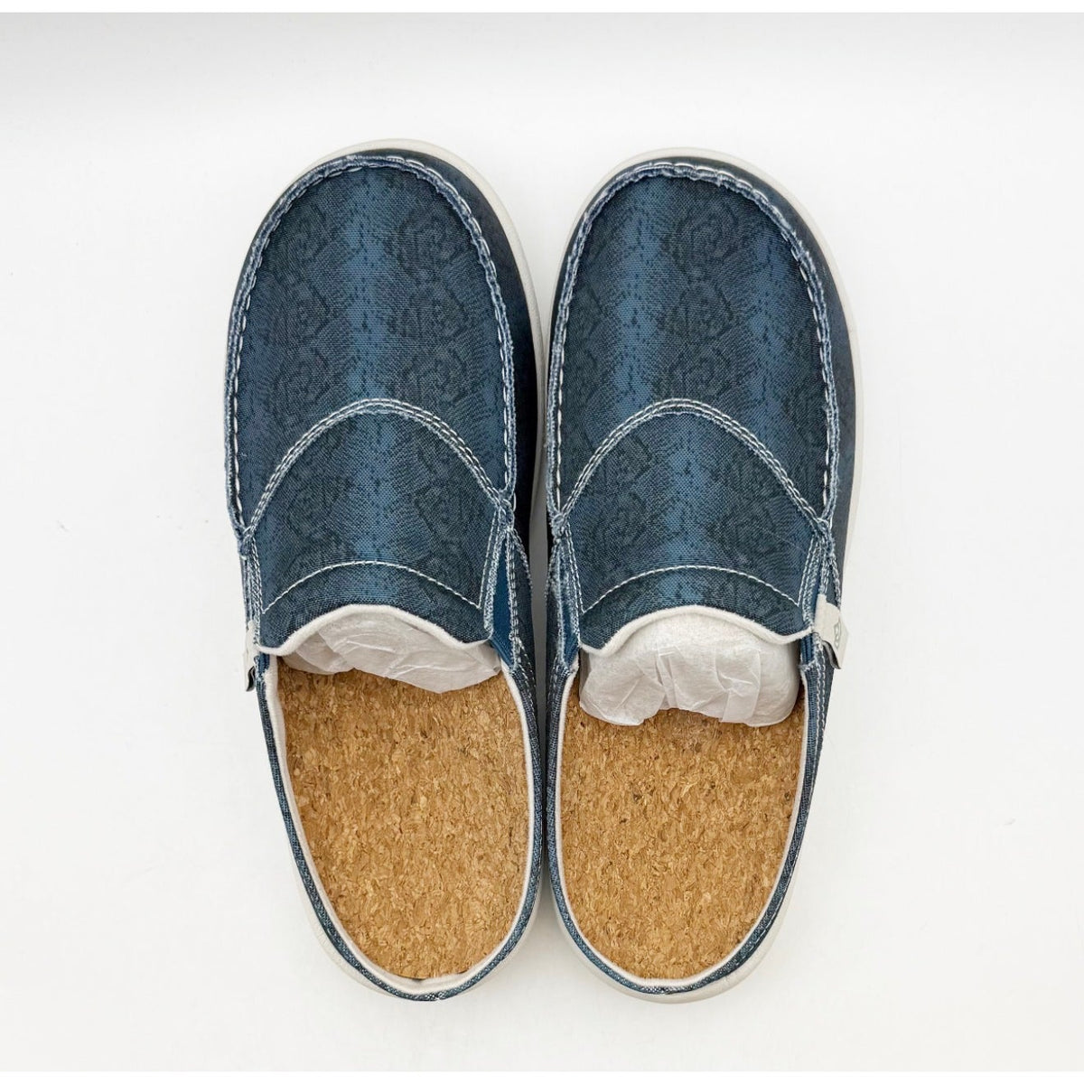 Spenco Womens Siesta Spring Slide Shoe 7.5 Wide Blue Water Resistant Slip On NIB