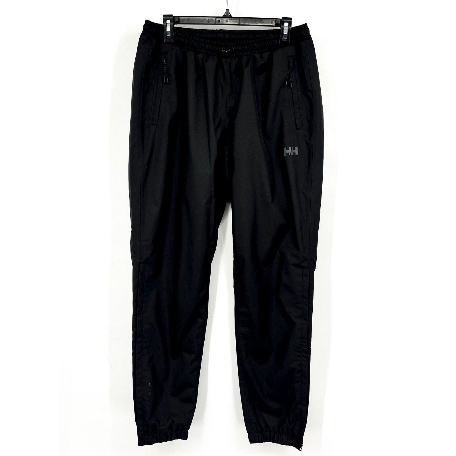 HELLY HANSEN Women's Vancouver Rain Pants Large Black Waterproof Windproof NWT