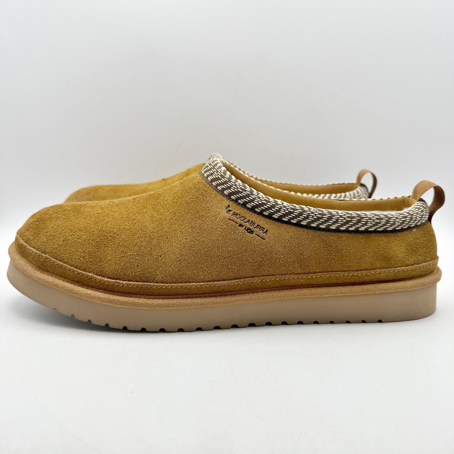 Koolaburra by UGG Mens Burree Slipper US 13 EU 46 Chestnut Brown Suede NIB