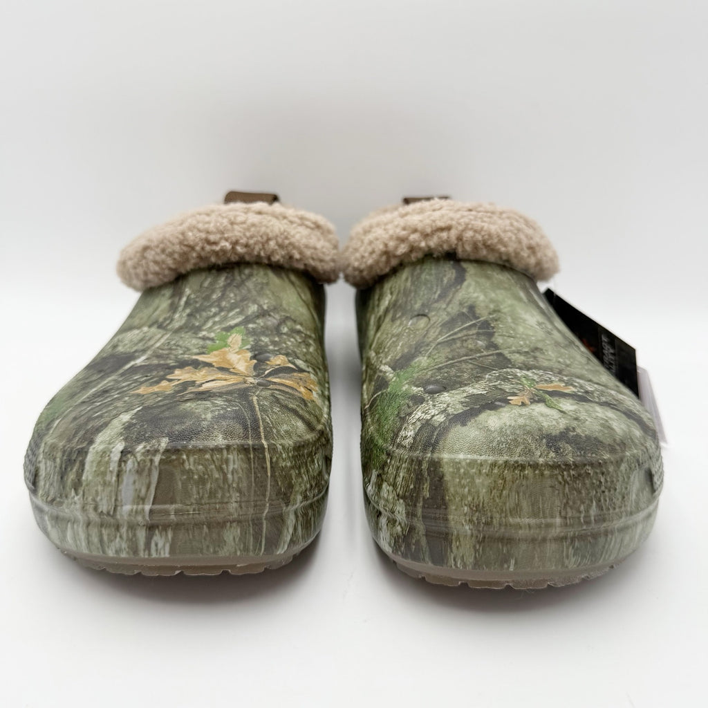 Crocs Mens Classic Lined Shorty Clogs Size 11 Real Tree Green Camo NWT