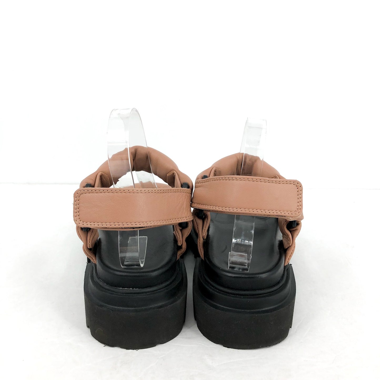 ALLSAINTS Womens Helium Platform Sandals US 7 EU 37 Leather Chunky Sole NWOB