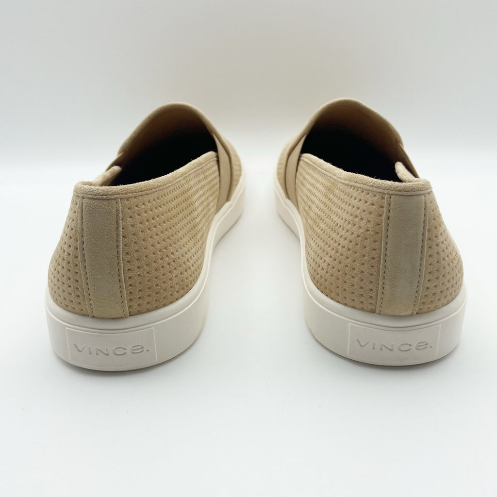 Vince Womens Blair Flats US 9 M EU 40 Tan Suede Slip on Casual Sneaker NIB