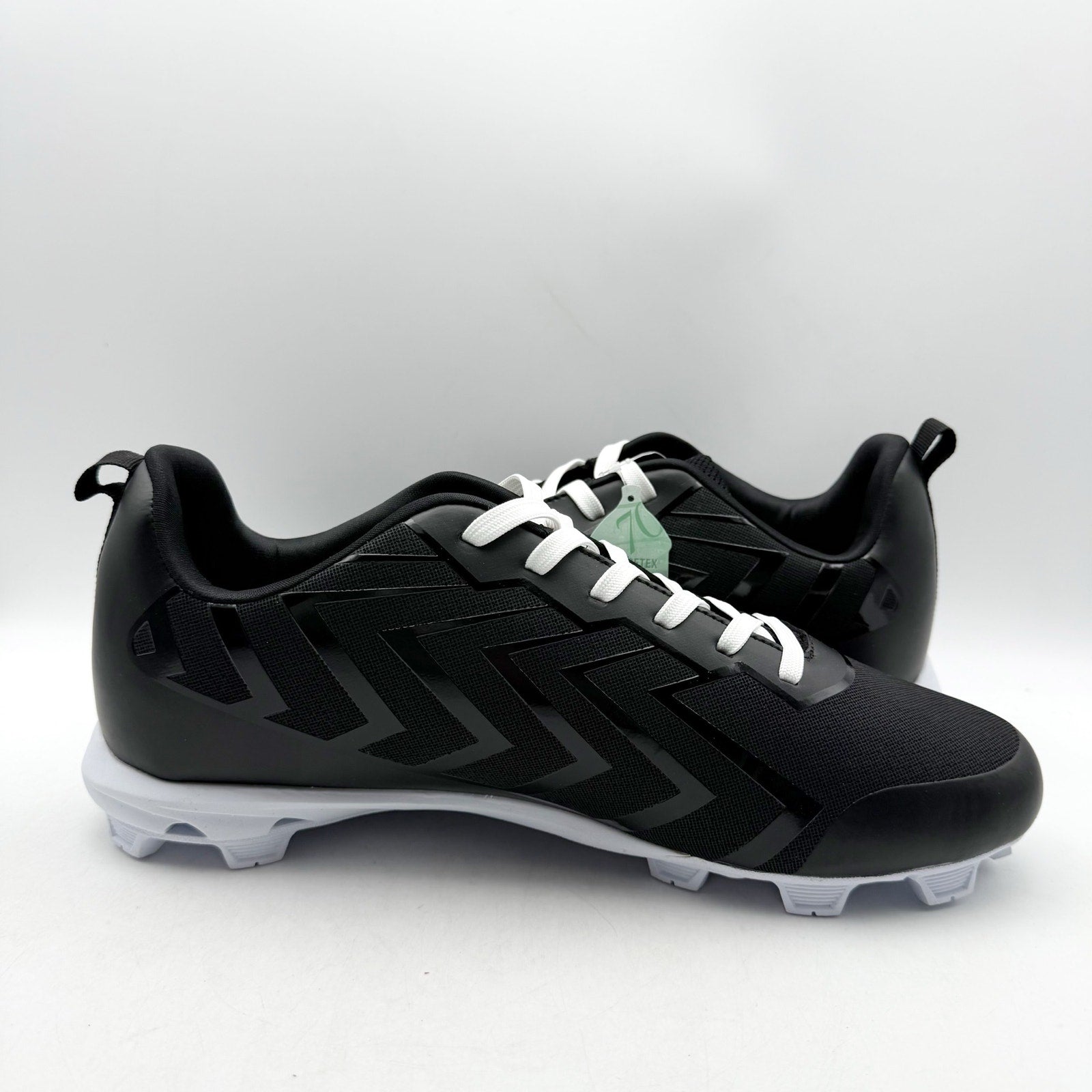 Rawlings Mens Savage Low Baseball Cleats US 12 EU 46 Black White Athletic NIB