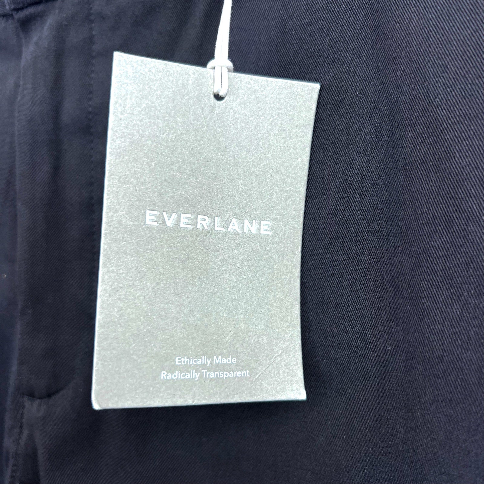 EVERLANE Men's The Performance Chino Pants 33x28 Black Modern Fit NWT