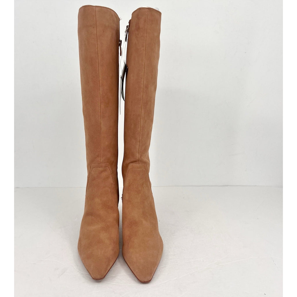 Naturalizer Womens Deesha Knee High Boot US 7 M Narrow Calf EU 37 Tan Suede NWOB