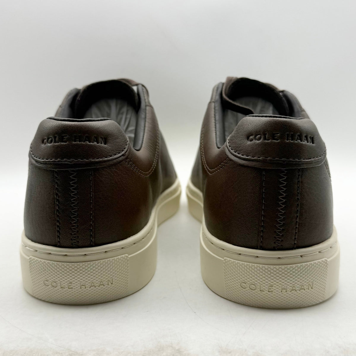 Cole Haan Mens Jensen Low-Top Casual Sneakers Size 11 EU 44 Brown Leather NIB