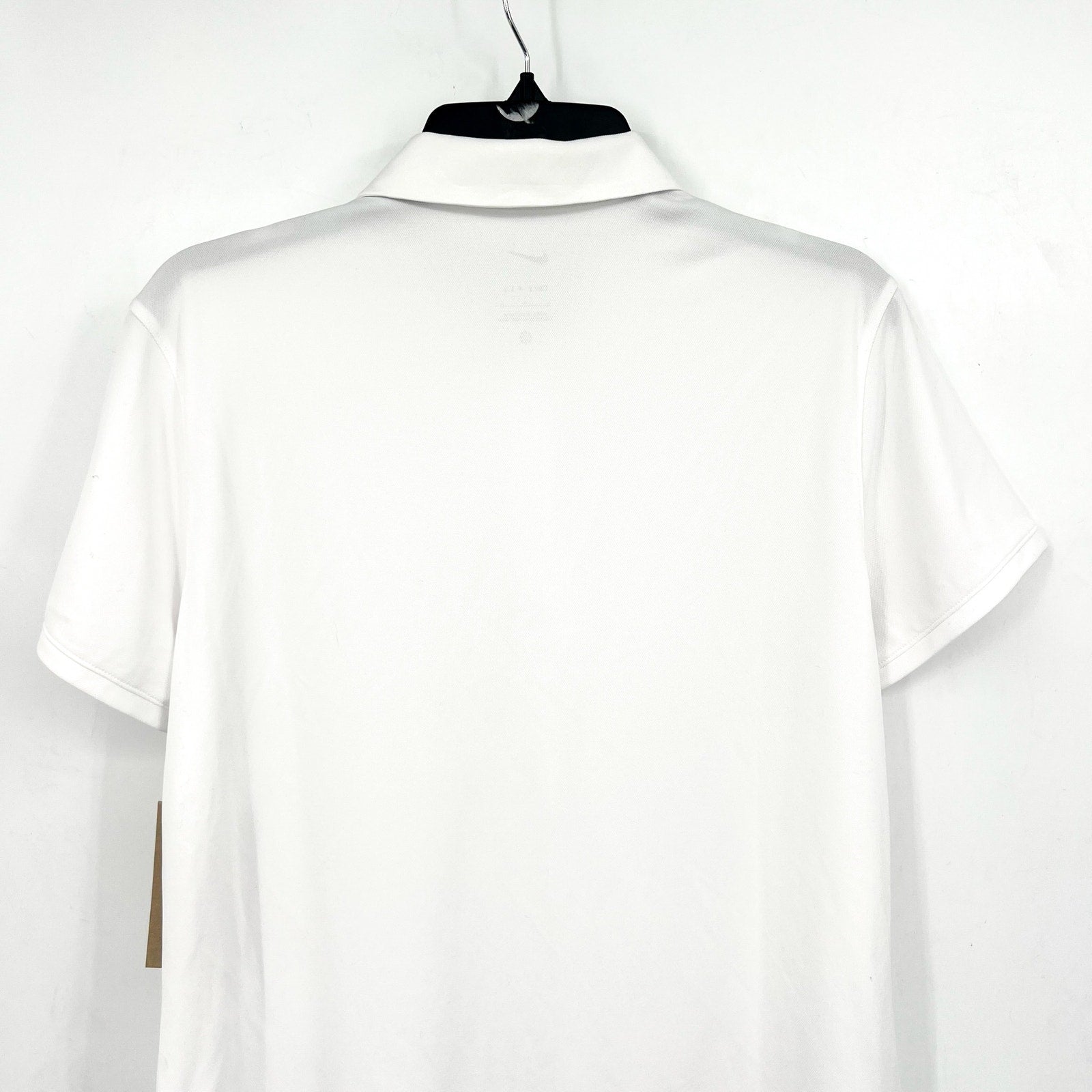 NIKE Women's Dri-FIT Victory Golf Polo Shirt Large White Short Sleeve NWT