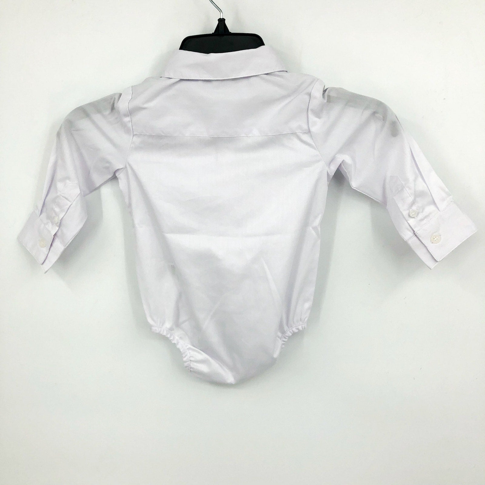 BARDOT JUNIOR Baby Boy Textured Shirt Grow Bodysuit 12-18 Months White NWT