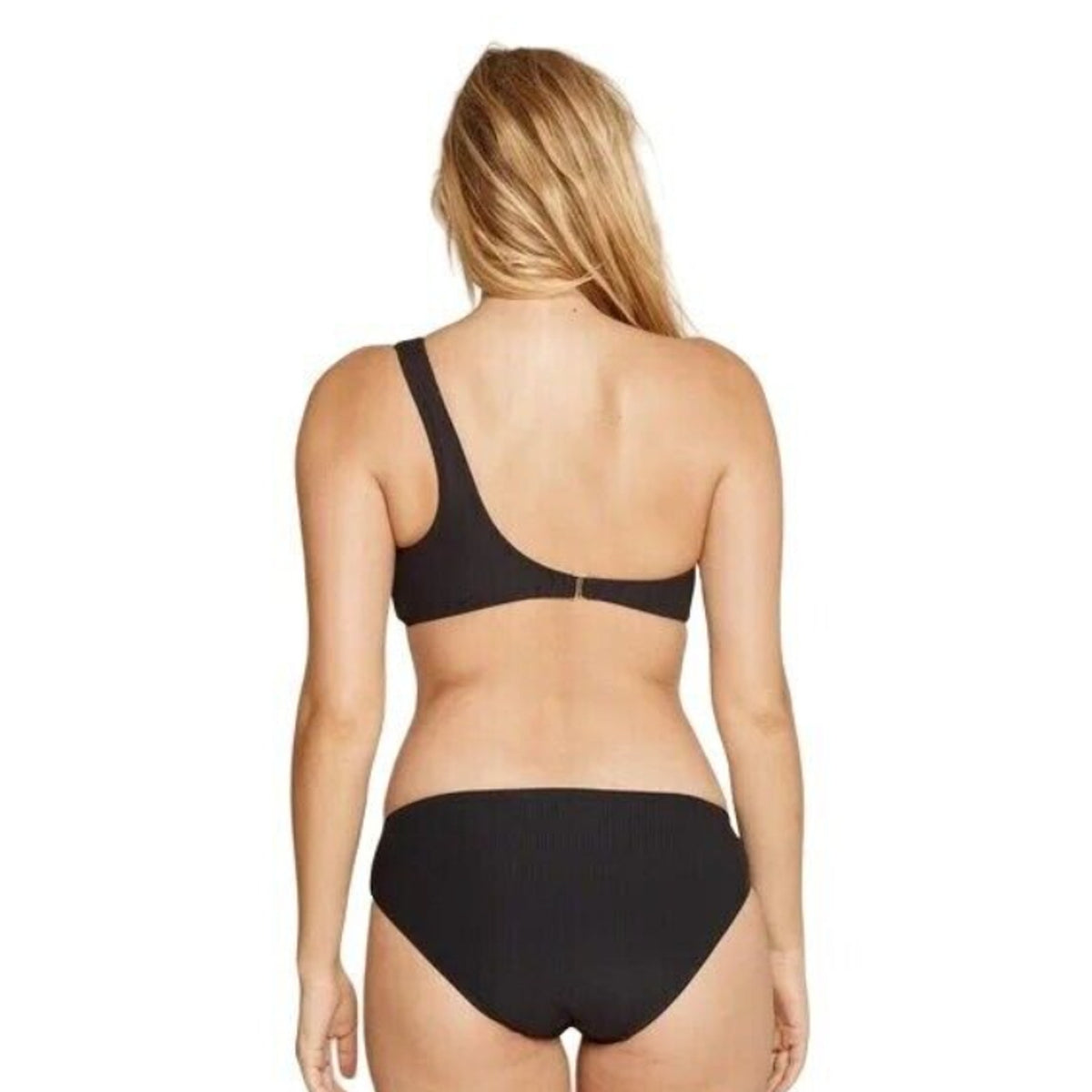 ANDIE SWIM The Wynwood Bikini Top XXL US 18 Black One Shoulder NWT
