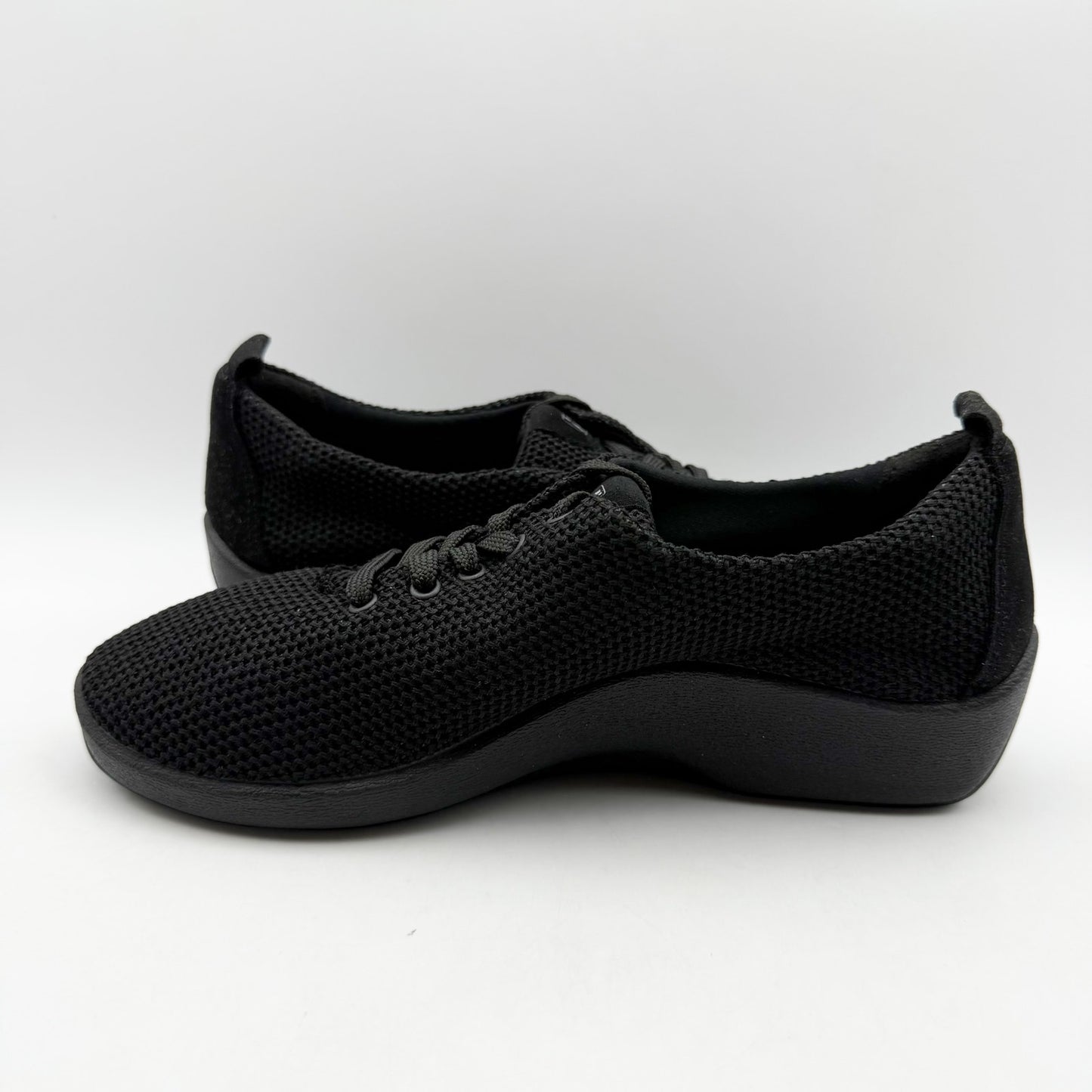 Arcopedico Womens Net 3 Oxford Sneakers EU 39 US 8-8.5 Black Knit NWOB