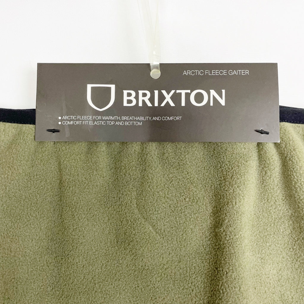 Brixton Artic Fleece Gaiter Unisex OS Olive Green Outerwear Scarf NWT $24