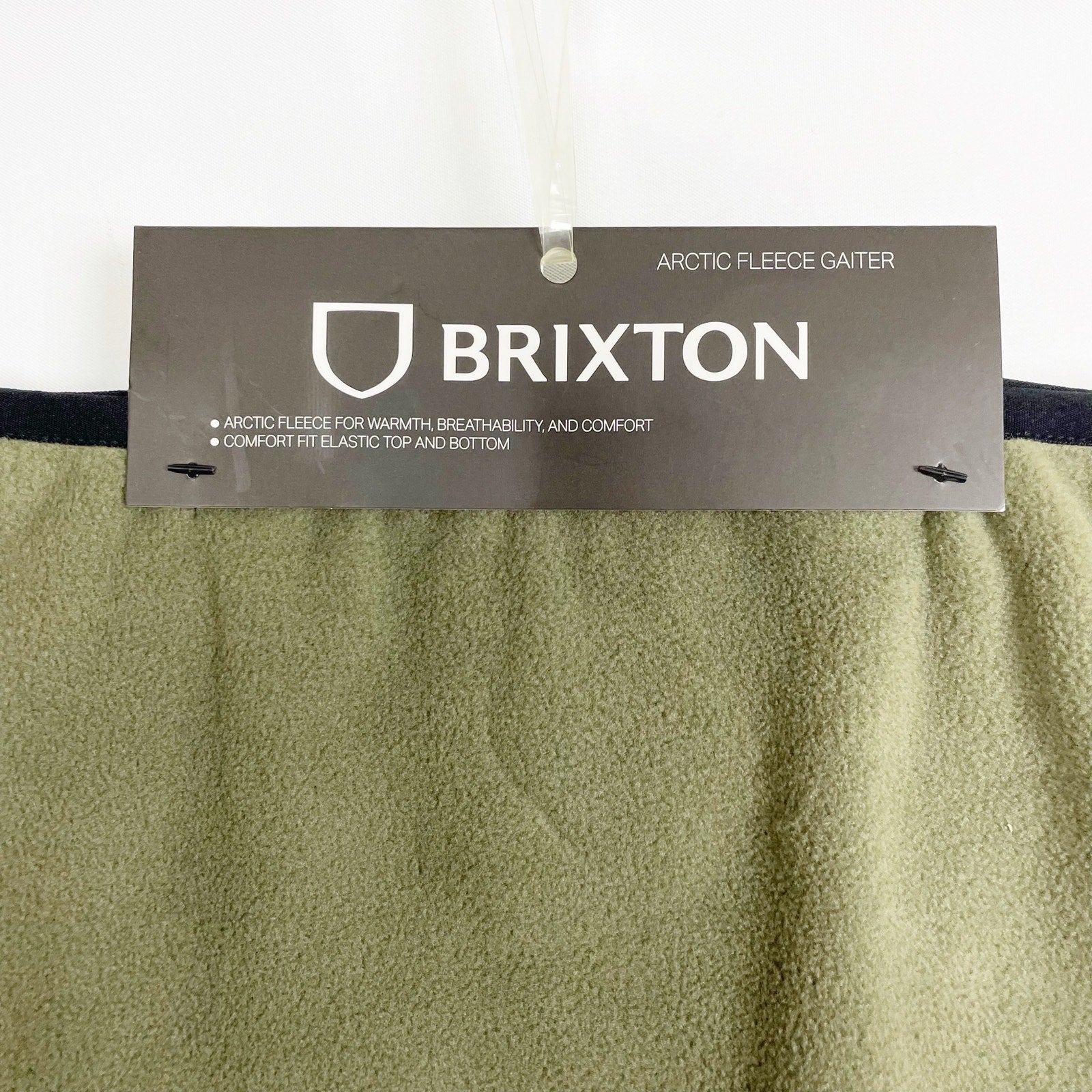 Brixton Artic Fleece Gaiter Unisex OS Olive Green Outerwear Scarf NWT $24