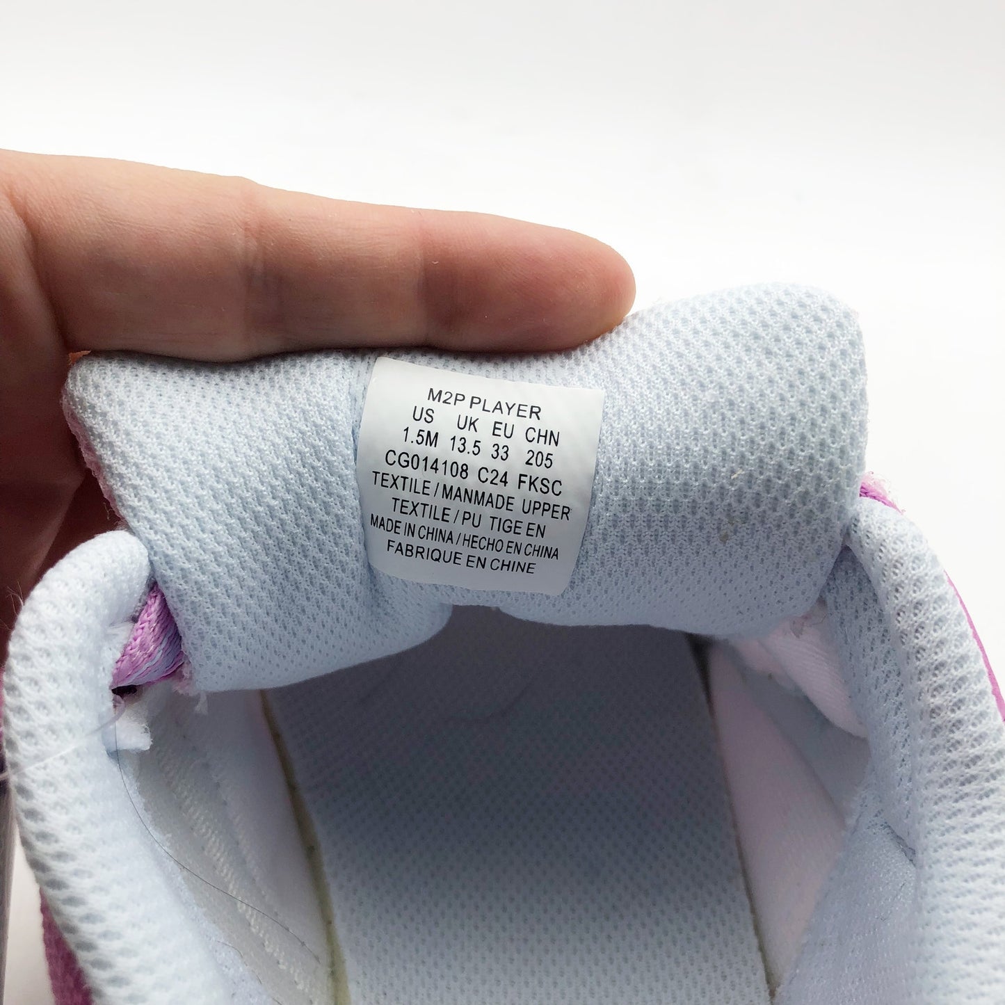 Stride Rite Girls Made To Play Sneaker Size 1.5 Light Pink Kids Shoe NIB