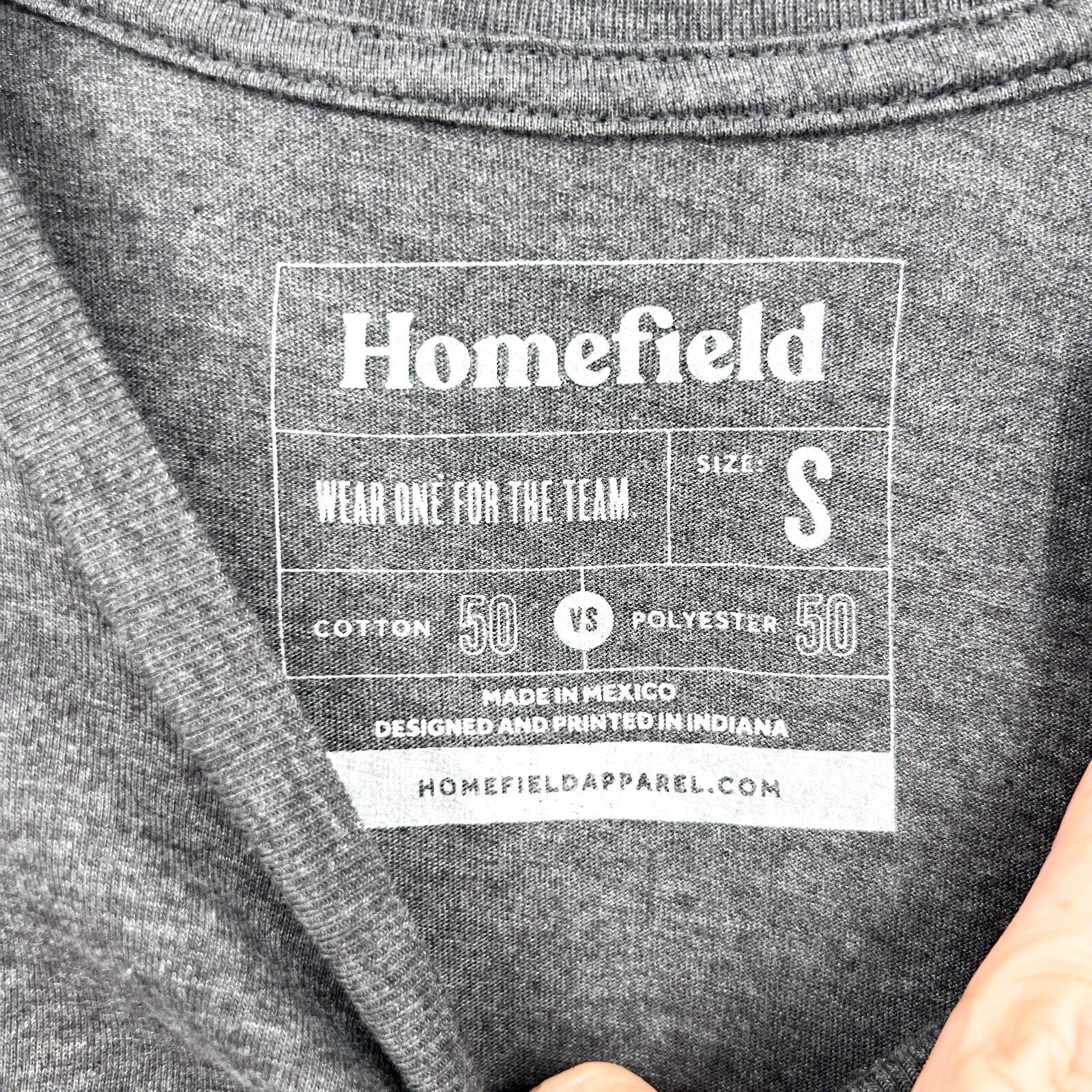 HOMEFIELD Mens Midnight Yell Texas A&M T-Shirt Small Dark Grey Short Sleeve NWT