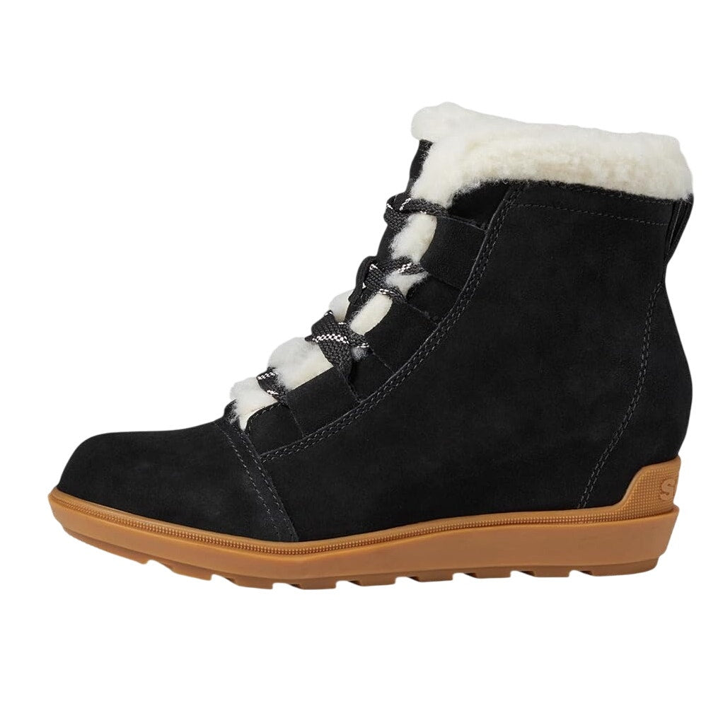 SOREL Womens Evie II Cozy Booties US 11 EU 42 Black Waterproof Leather NIB