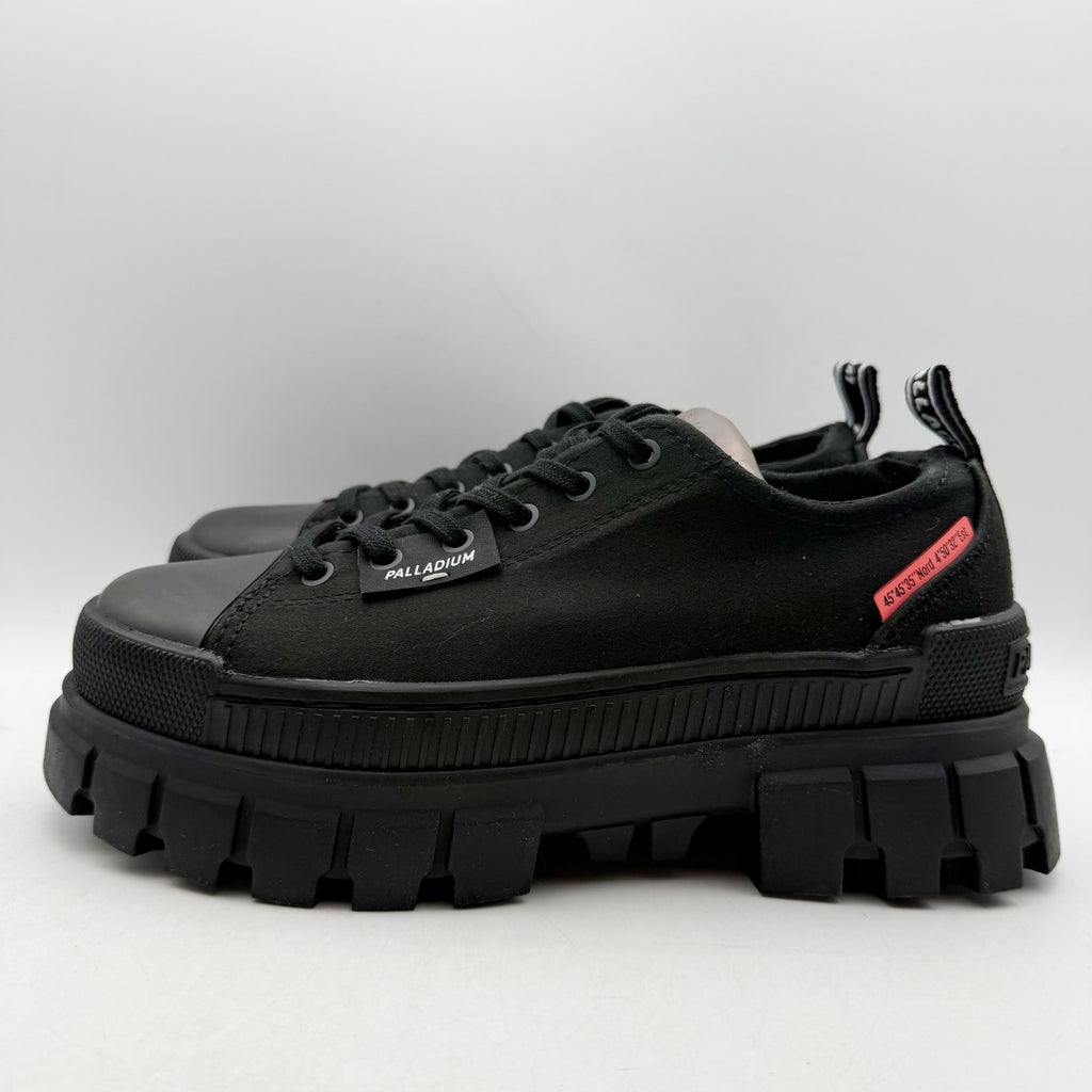 Palladium Womens Revolt Lo TX Platform Casual Sneakers Size 7.5 Black NWOB