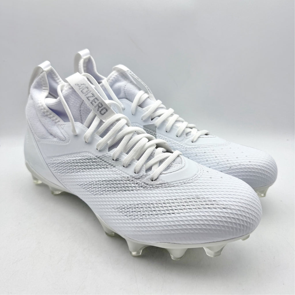 Adidas Mens Adizero Impact Football Cleats Size 9.5 White Athletic IF2475 NWOB
