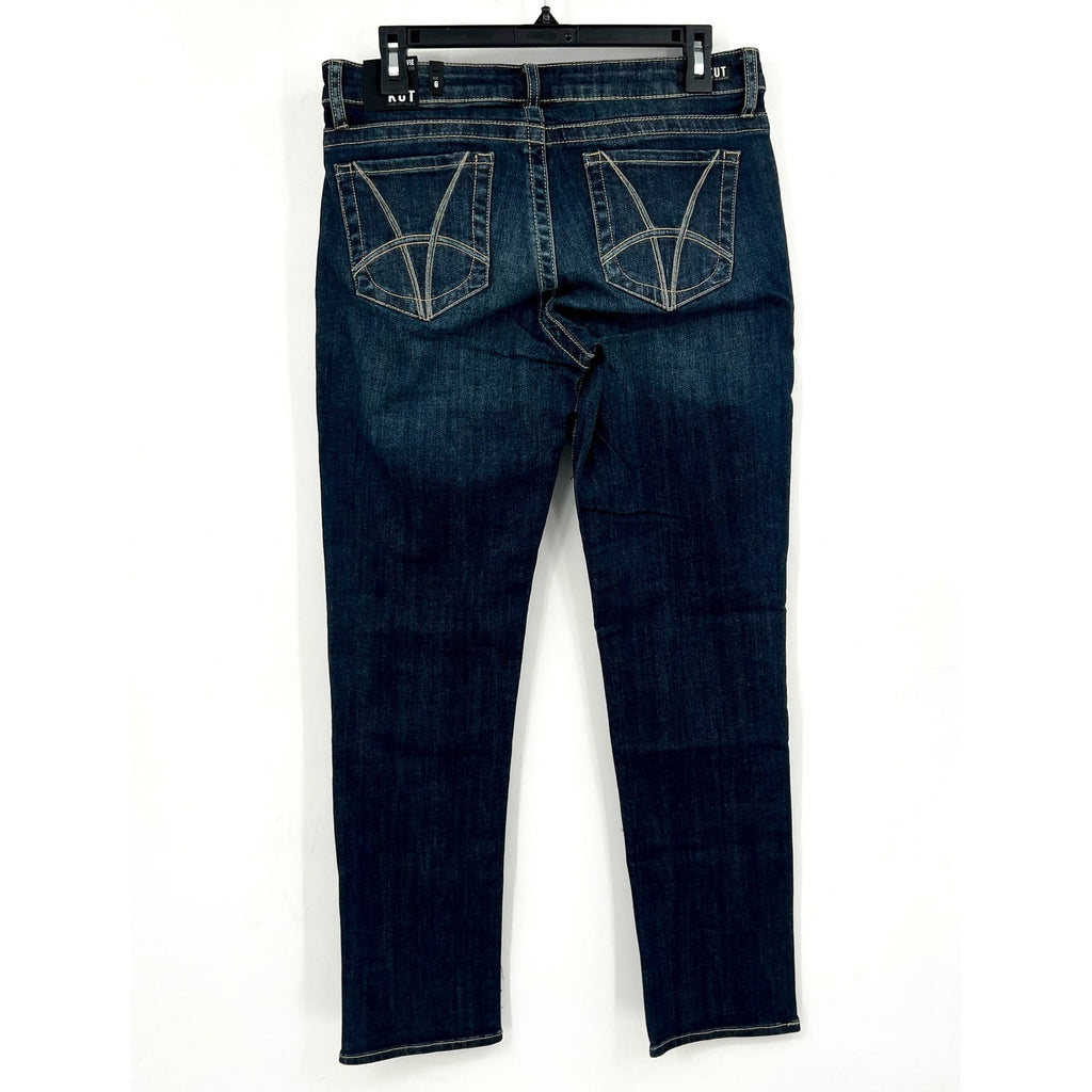 KUT FROM THE KLOTH Women's Stevie Straight Leg Jean Size 6 Blue Wise Wash NWT