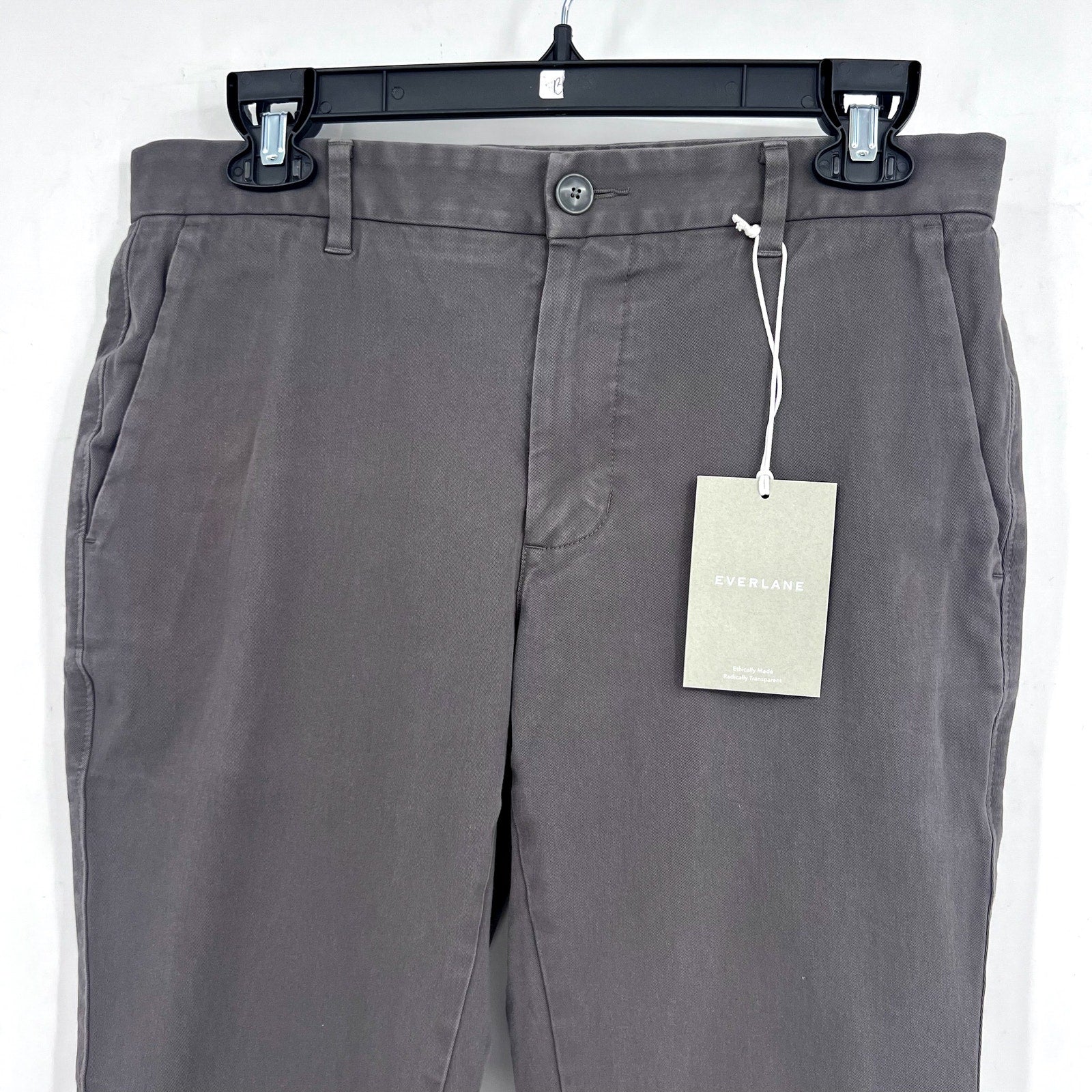 EVERLANE Men's Uniform Performance Chino 31x30 Slate Grey Pants NWT