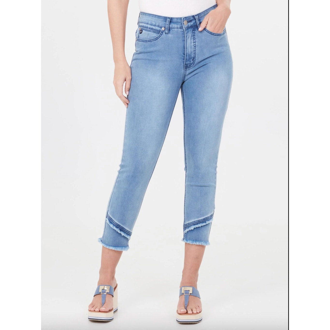 LOIS JEANS Women's Erika 7/8 Jeans Blue Size 25 US 0 High Waisted Skinny Leg NWT