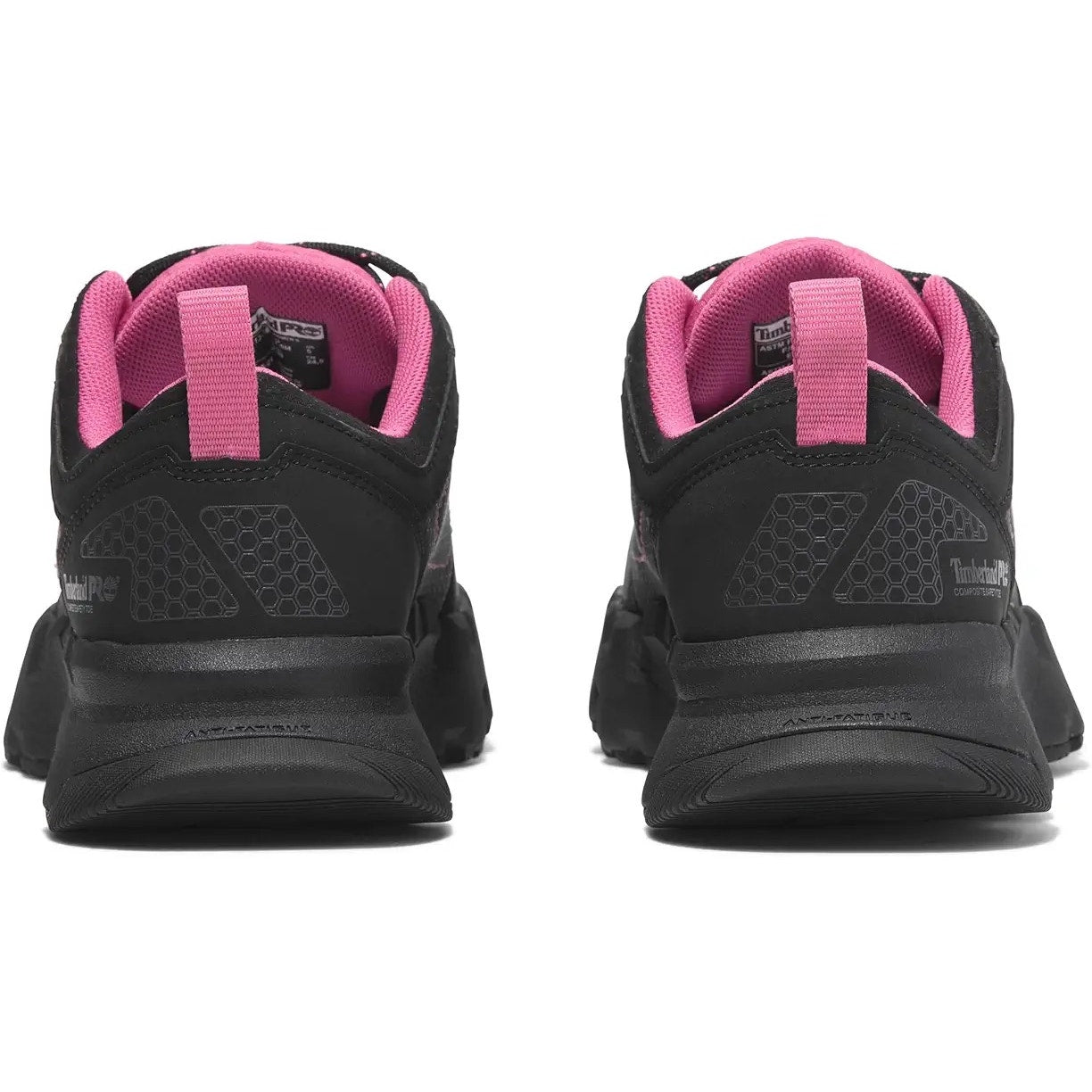 Timberland Pro Womens Powertrain EV CT Work Sneakers US 10 M Black Pink NIB