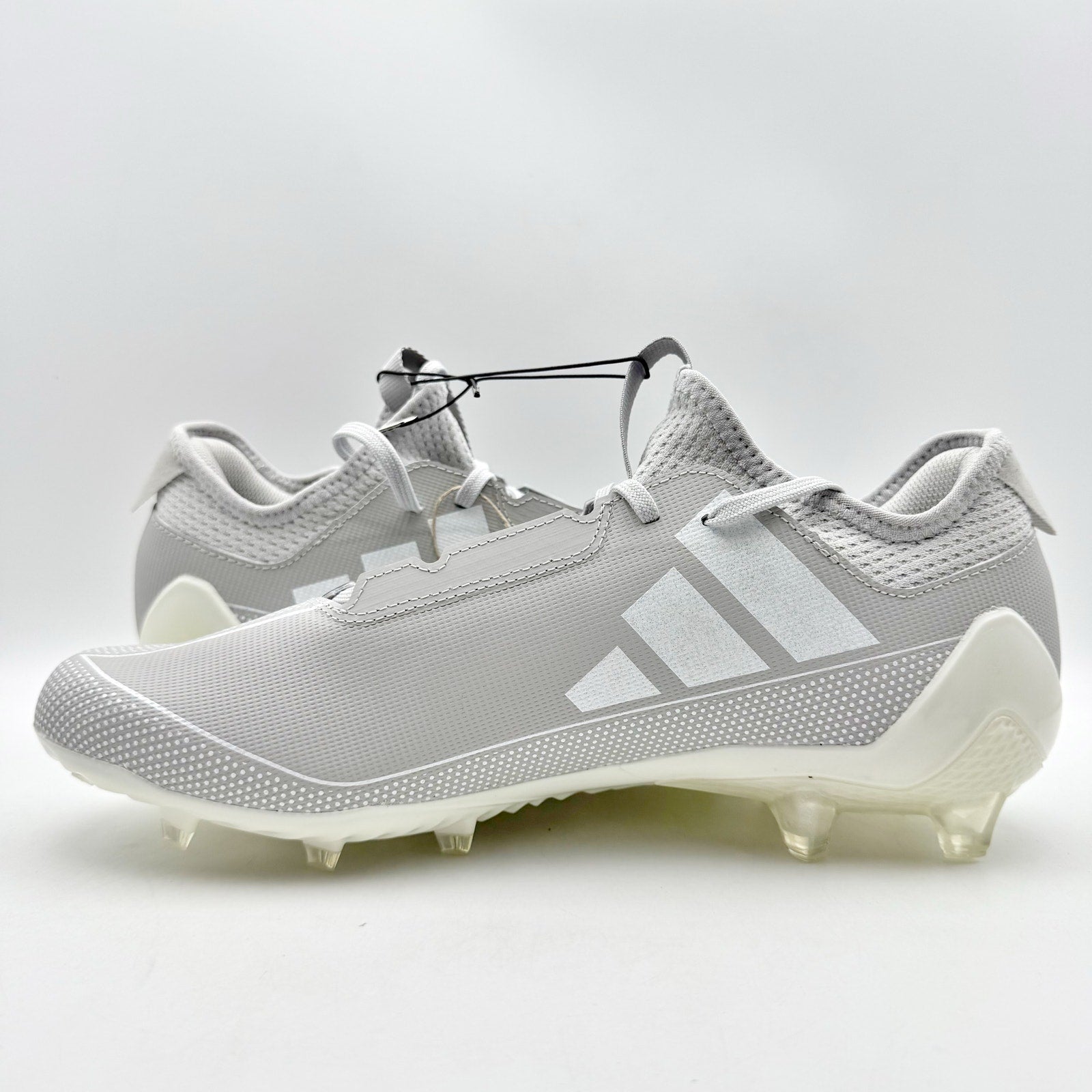 Adidas Mens Adizero Electric 1 Football Cleats US 12 Grey White Athletic NIB