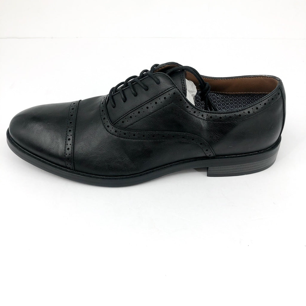 FAIRLANE & SONS Mens Feawin Flex Oxford Shoes 13 Black Leather Stitchfix NWOB