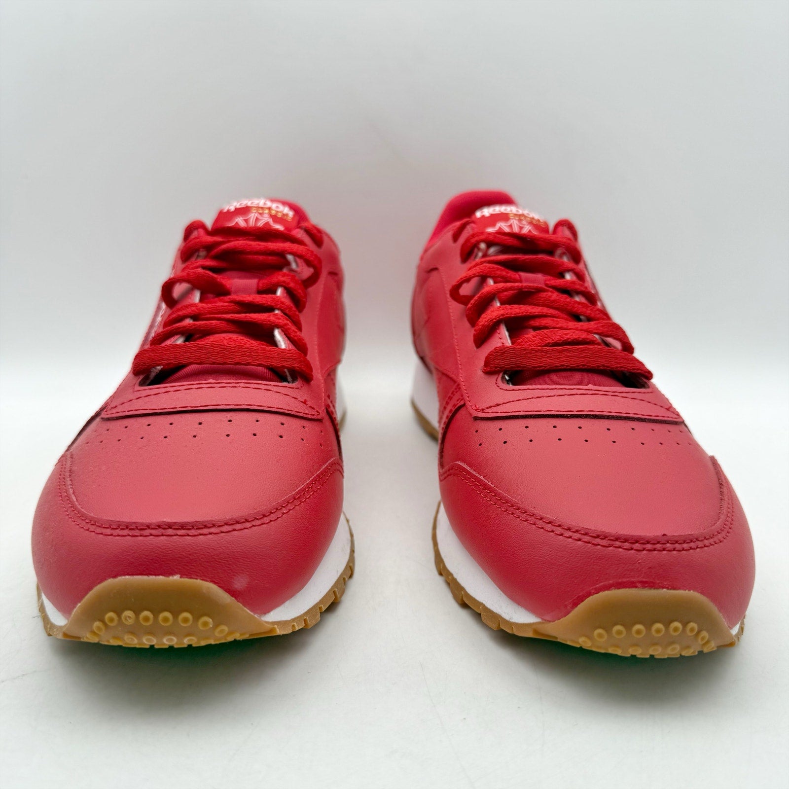 Reebok Mens Classic Sneakers US 11 EU 44.5 Red Leather Athletic NIB