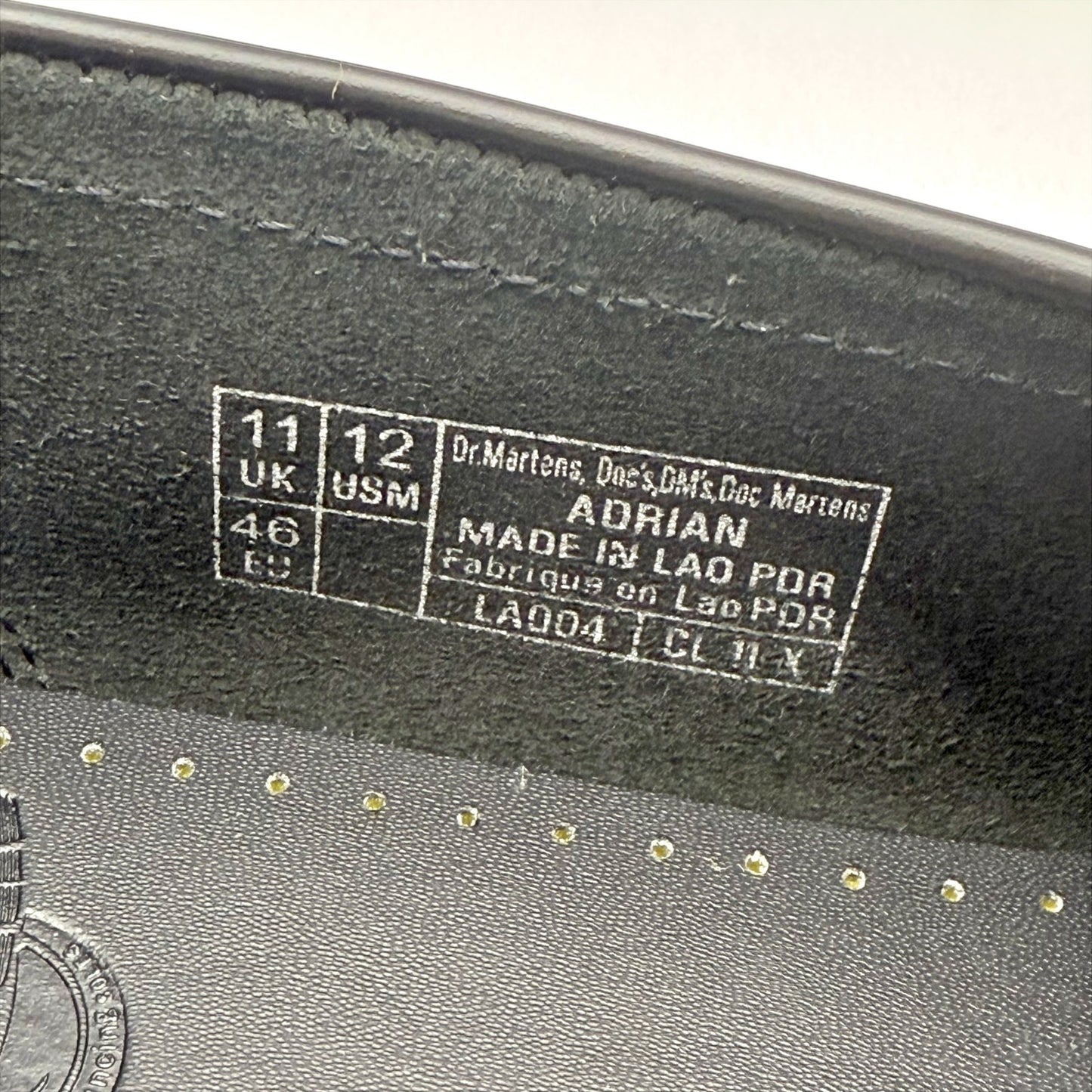 DR MARTENS Mens Adrian Bex Loafer EU 46 US 12 Black Tassel Leather NWOB