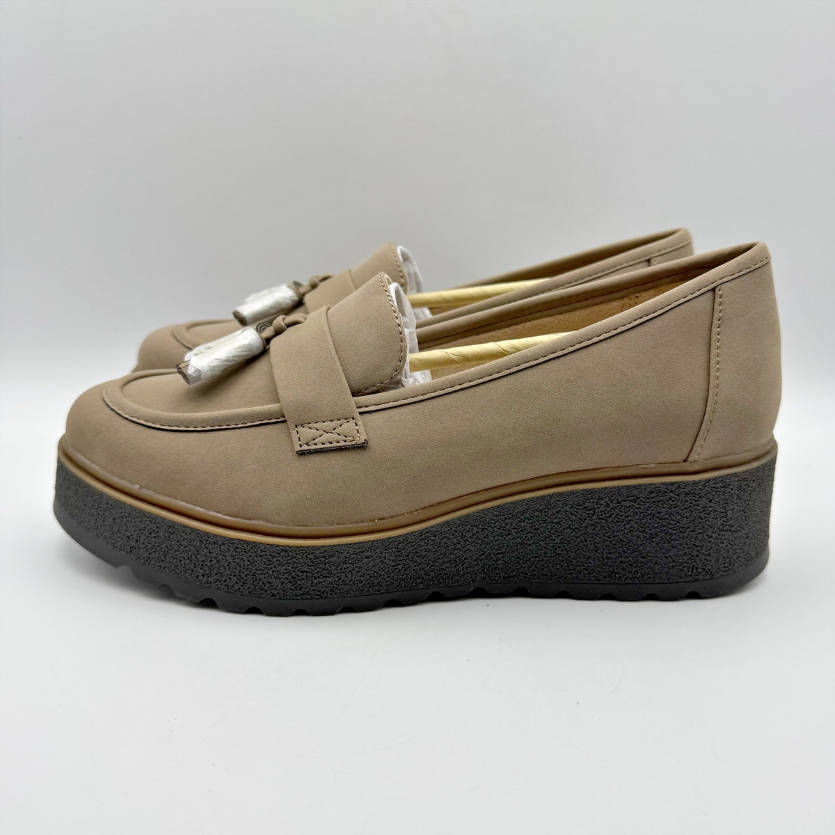 Soul Naturalizer Womens Josie Loafers Size 10 M EU 41 Taupe Slip On NIB
