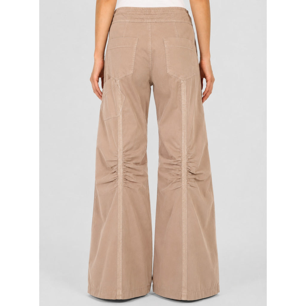 XCVI Women's Willowy Wide Leg Pants Small Mink Tan Stretch Poplin NWT