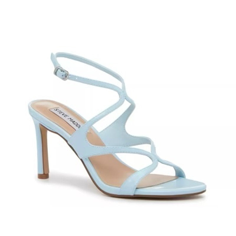 Steve Madden Womens Gracia Heel Sandals Size 7 M Blue Vegan Leather NIB