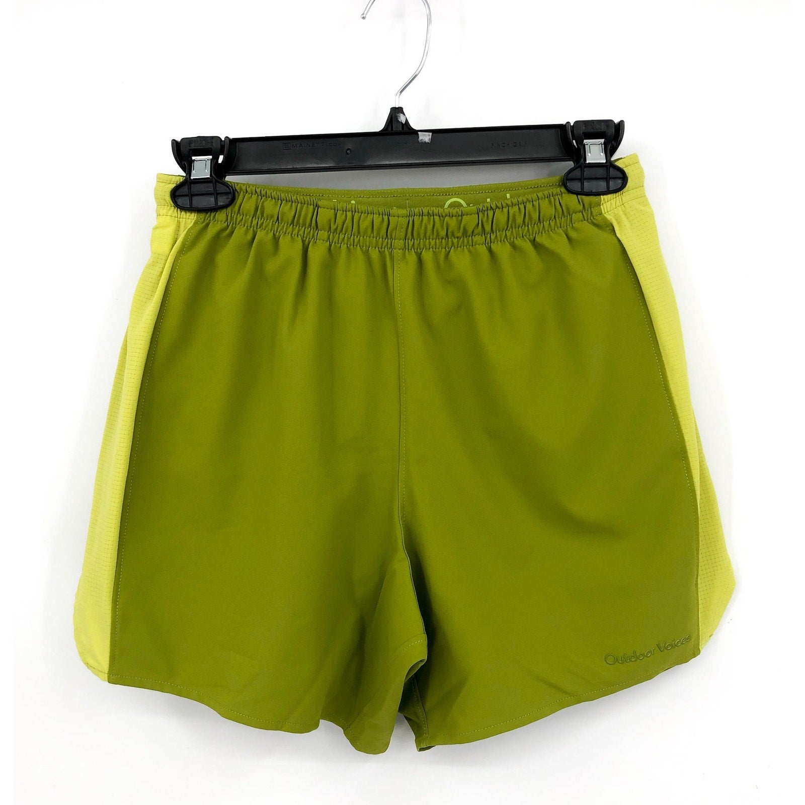 OUTDOOR VOICES Mens High Stride Athletic Shorts XL Green 5" Inseam NWT