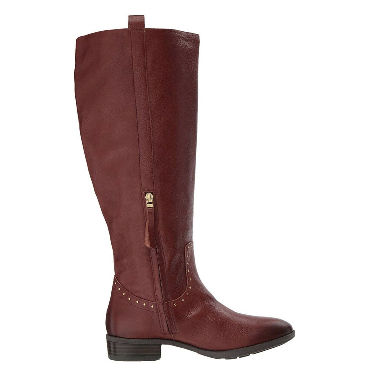 Sam Edelman Womens Prina Knee High Riding Boots Size 8.5 EU 38.5 Mahogany NWOB