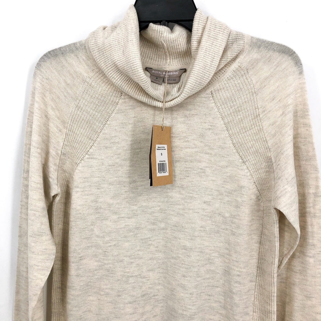 ROYAL ROBBINS Women's Westlands Sweater Small Cream Merino Wool NWT