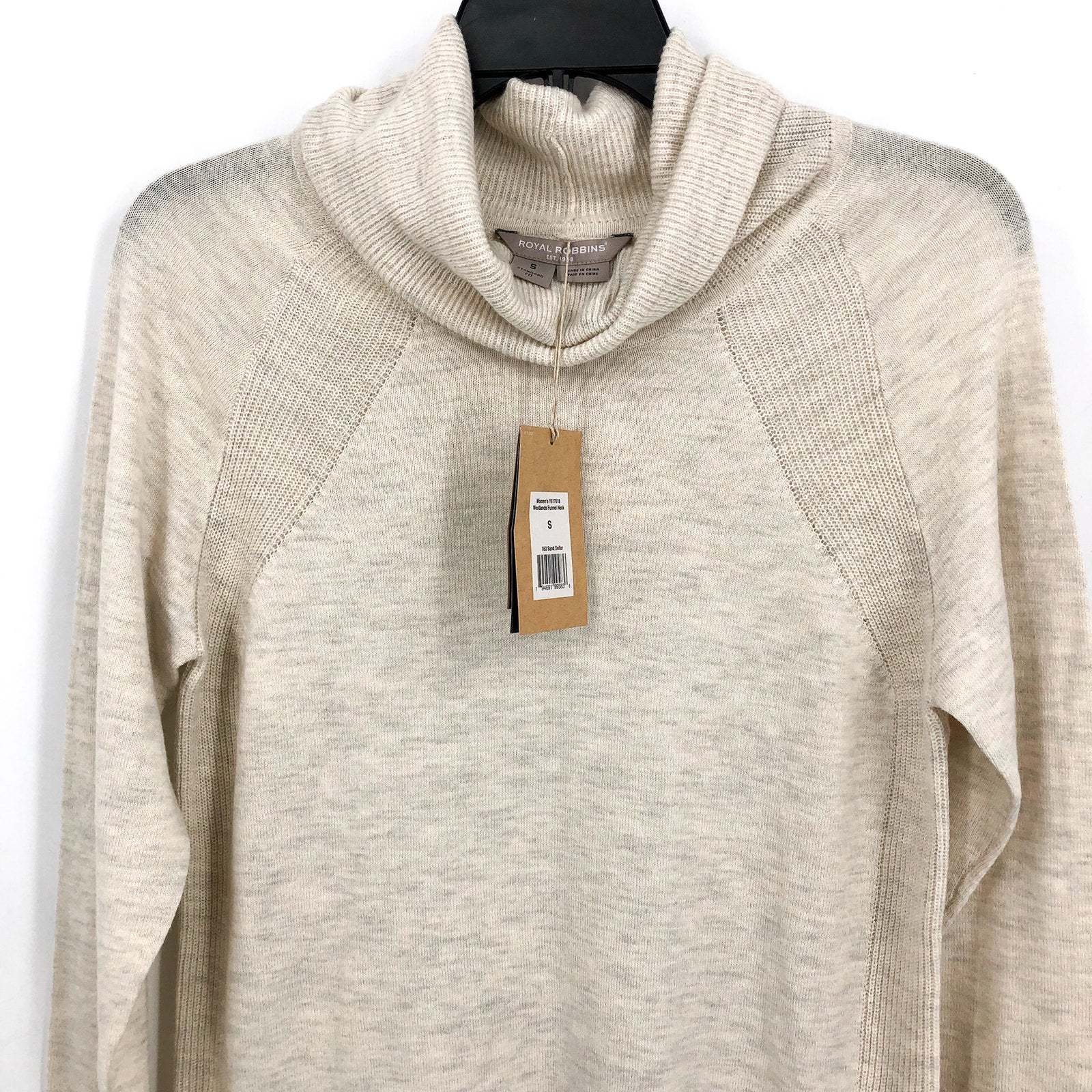 ROYAL ROBBINS Women's Westlands Sweater Small Cream Merino Wool NWT