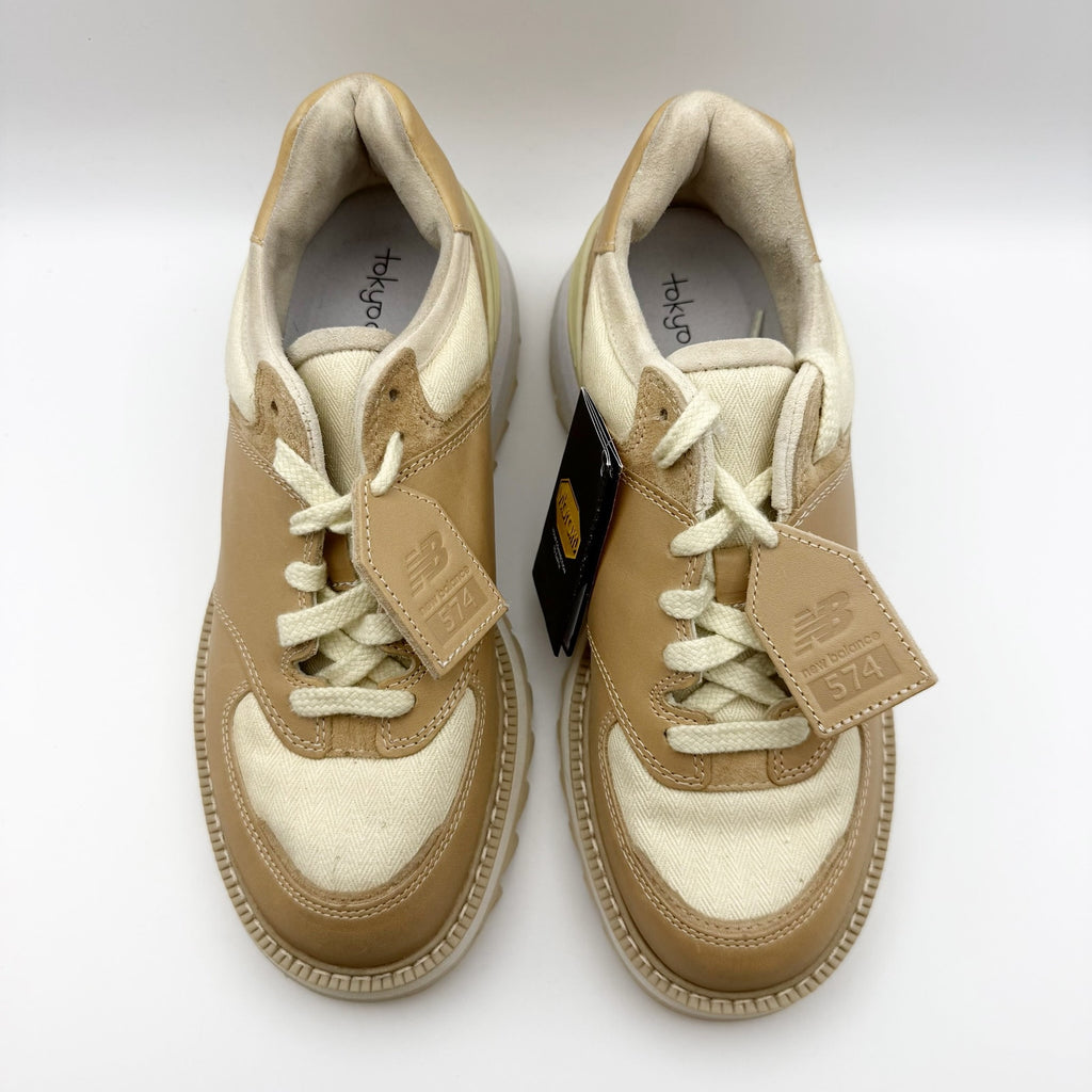 New Balance x Tokyo Design Studio Mens 574 Sneakers US 7 Brown Leather NWOB