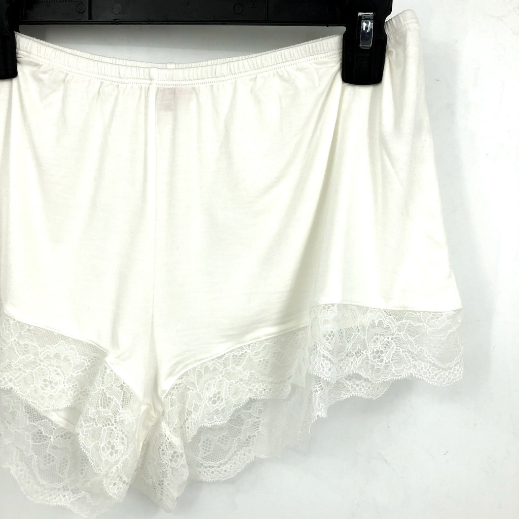 EBERJEY Women's Malou Short Pajamas Set Medium Ivory White Lace NWT