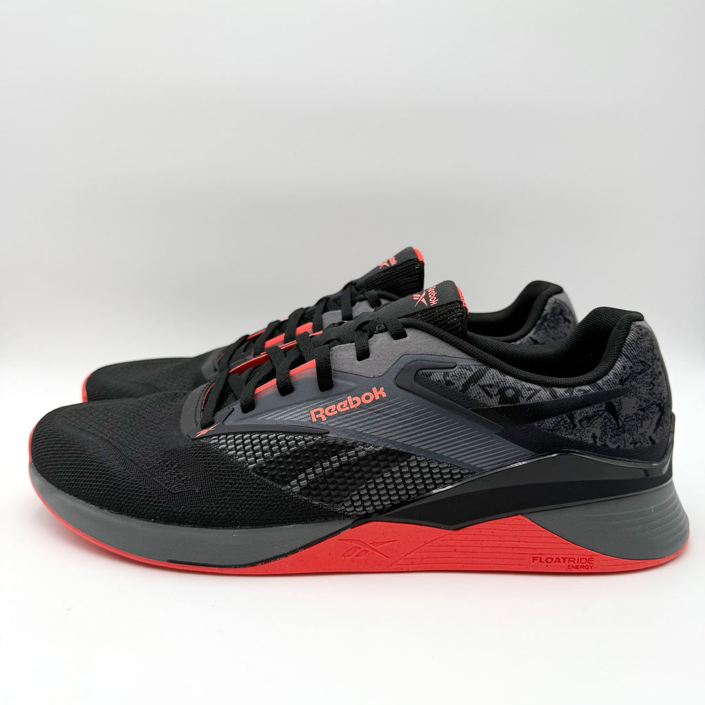 Reebok Mens Nano X4 Training Sneakers US 14 EU 48.5 Black Orange Athletic NWOB
