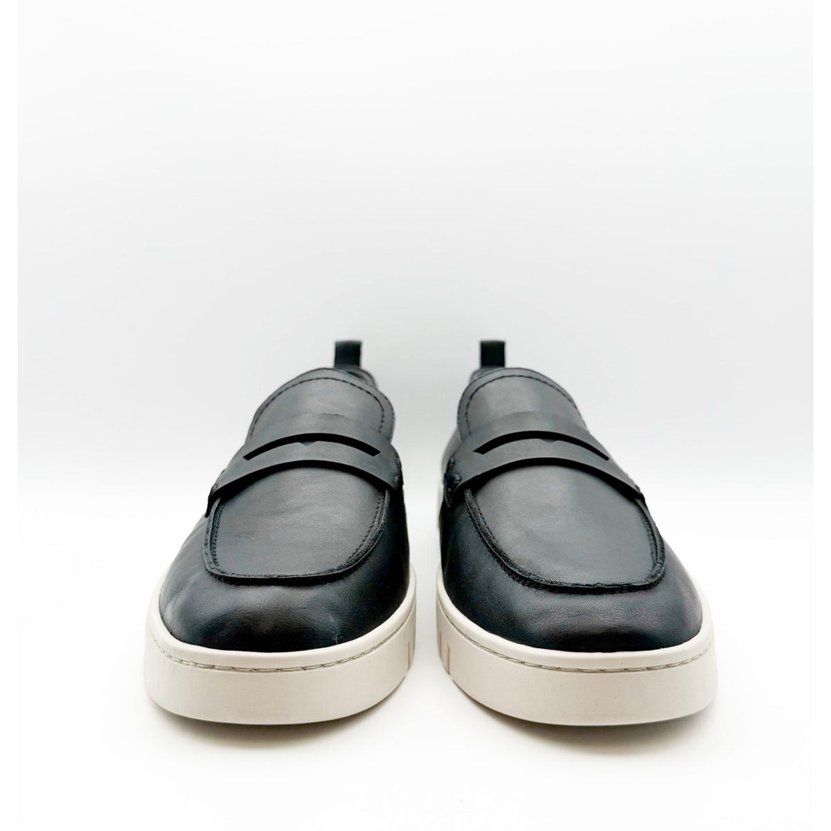 VIONIC Womens Uptown Loafers Size 12 WIDE Black Leather Slip-ons NIB